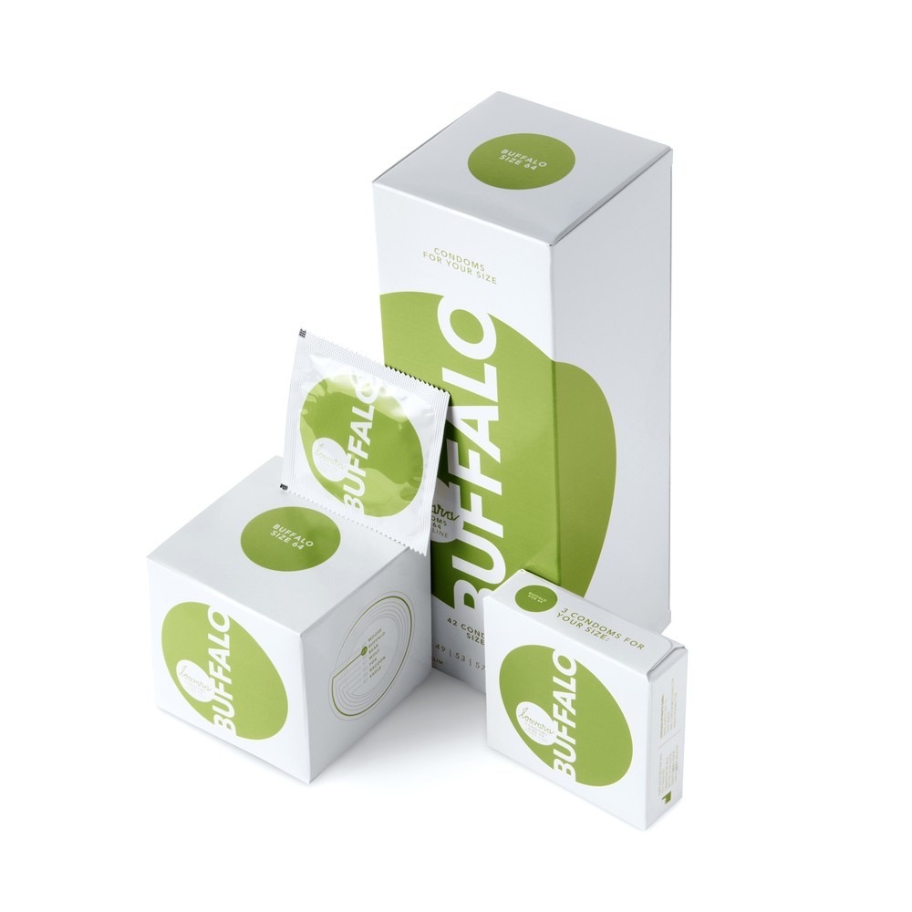Loovara Preservatif - Taille Buffalo : Diamètre- 64mm / 3 pcs.