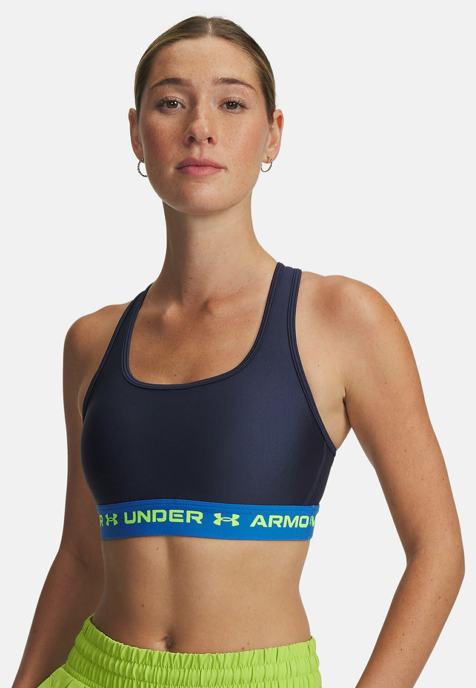 Reggiseno sportivo Under Armour CROSSBACK MID - Supporto medio - Blu navy slavato