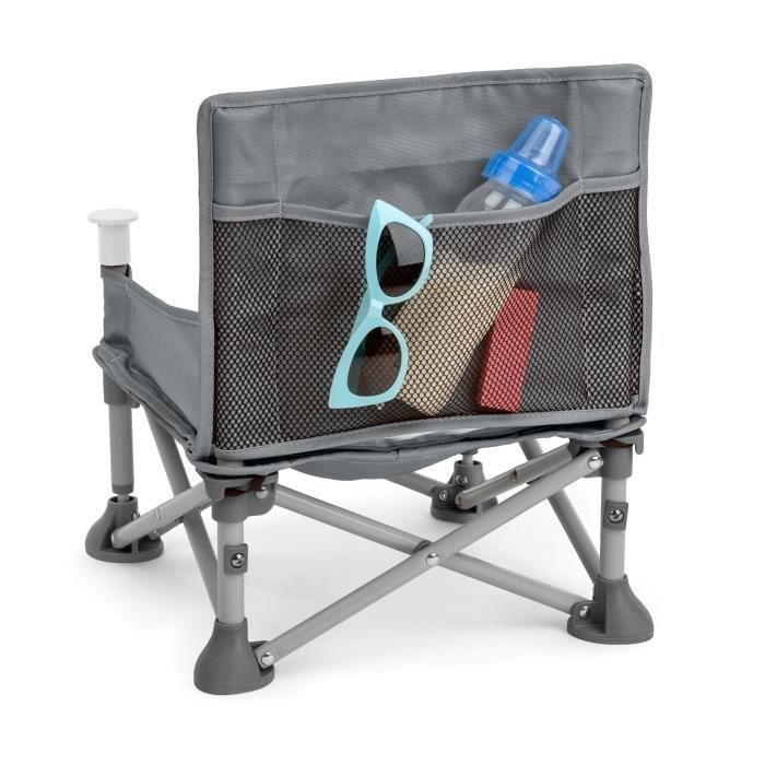 BRIGHT STARTS Rehausseur de chaise pliable, PoP N Sit, nomade, de voyage, Léger et facile à nettoyer, Sac de transport inclus