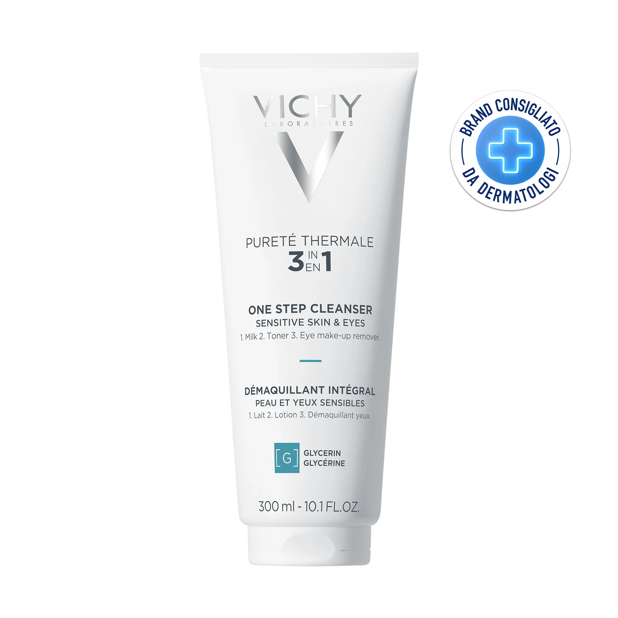VICHY Vichy Pureté Thermale 3-in-1 Reinigungsmilch für empfindliche Haut 300 ml