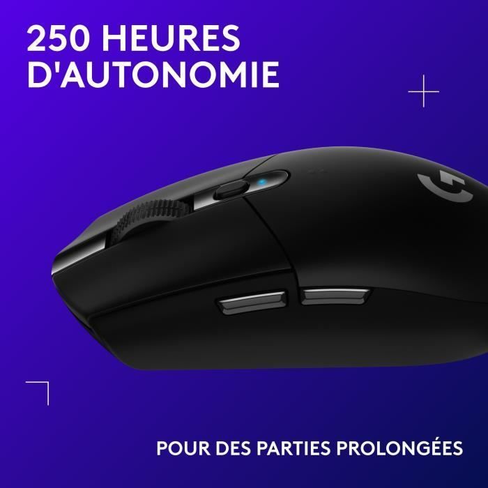 Gaming Mouse - Wireless - Logitech G - G305 Lightspeed - Black