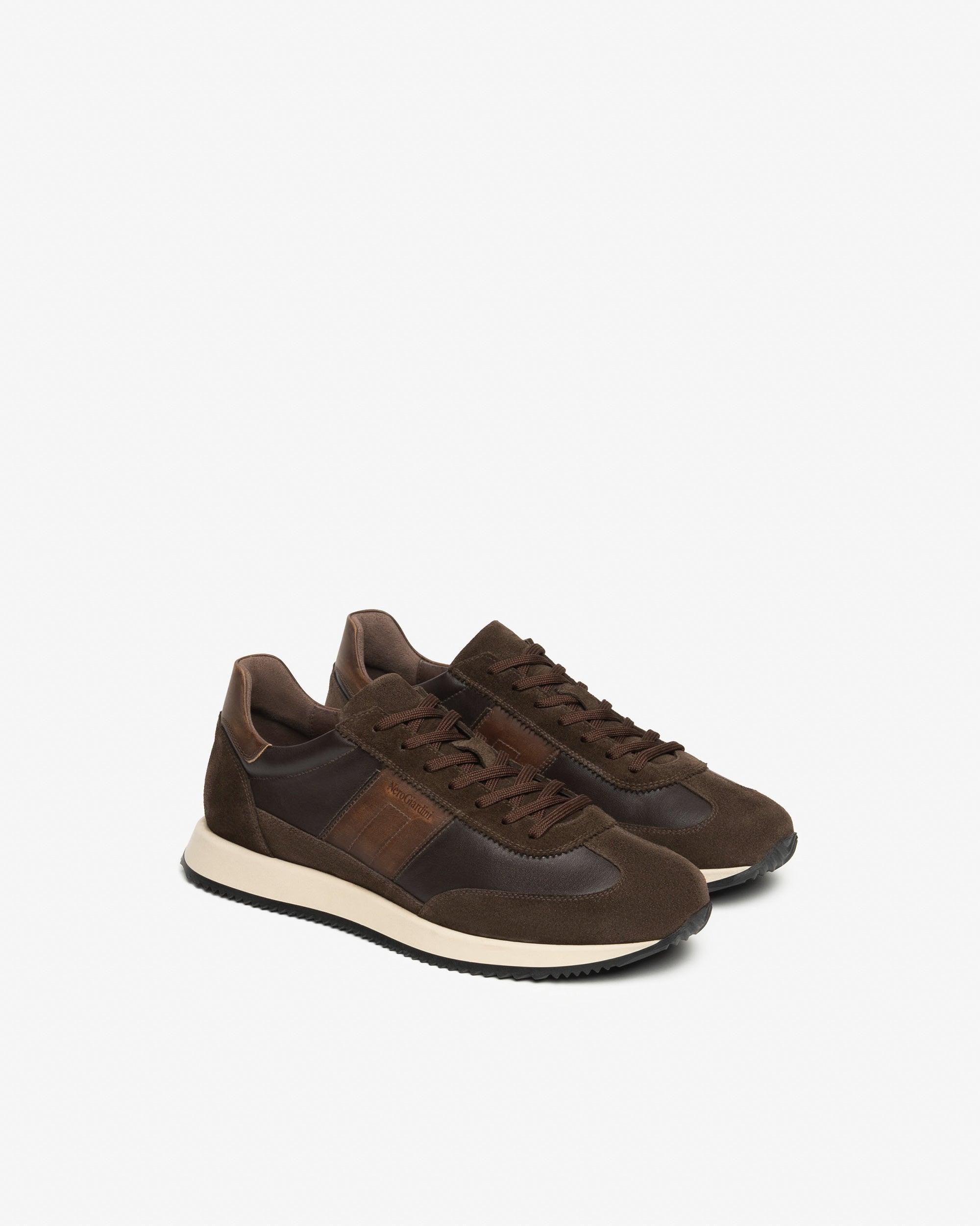 Herren-Sneaker aus Leder und Wildleder