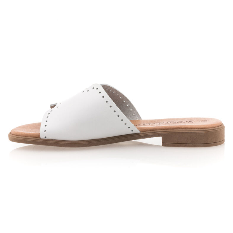 Zuecos/mules blancos para mujer