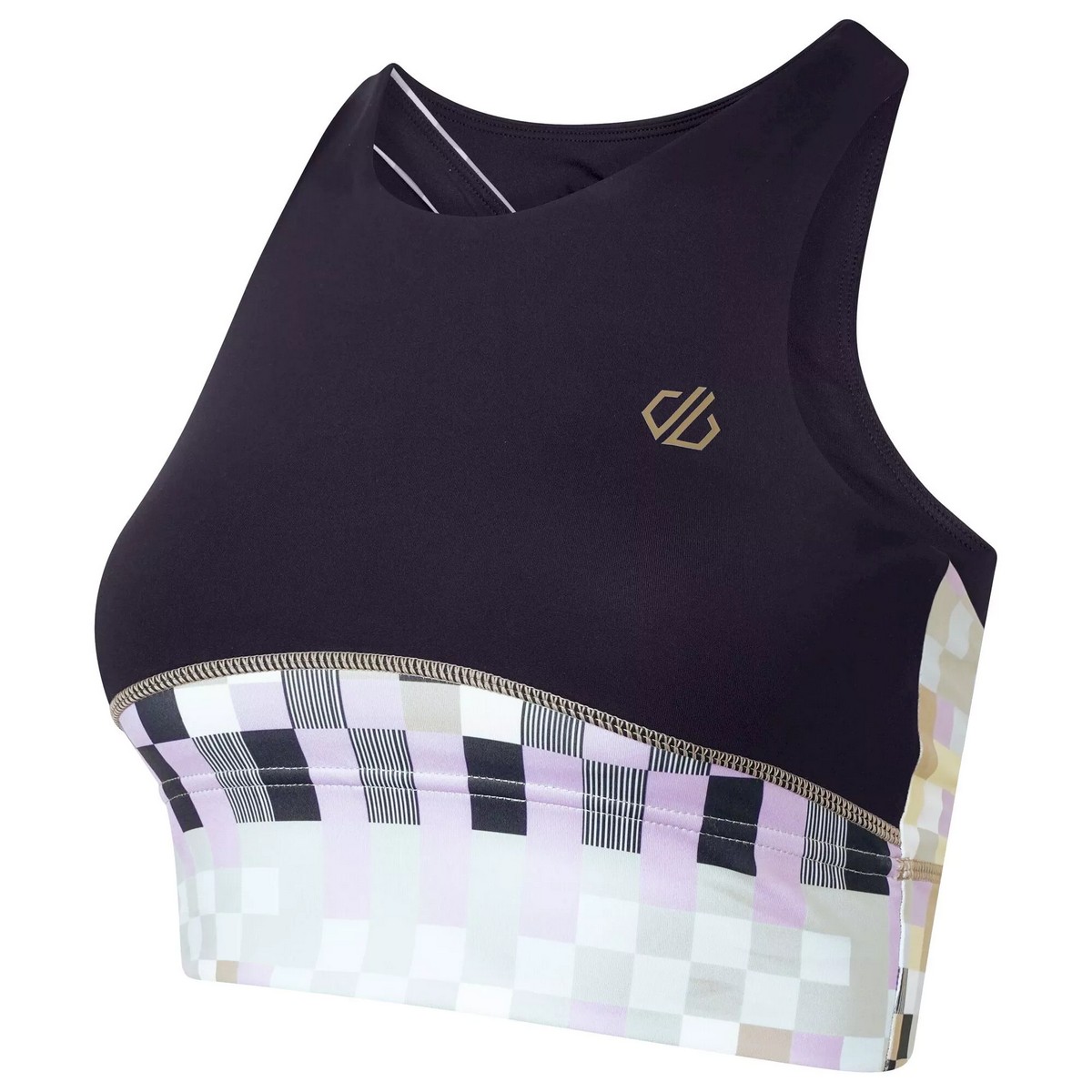  Dare 2b Henry Holland Mingle Check Print Sports Bra
