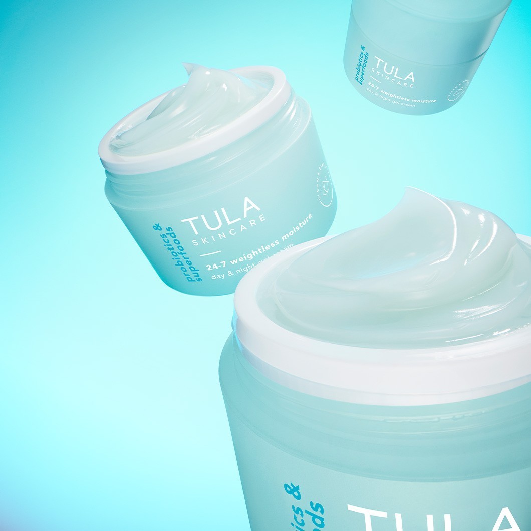 TULA krém na tvár s probiotikami a superpotravinami – 24/7 hydratačný krém bez tiaže na deň aj noc – 42,5 g