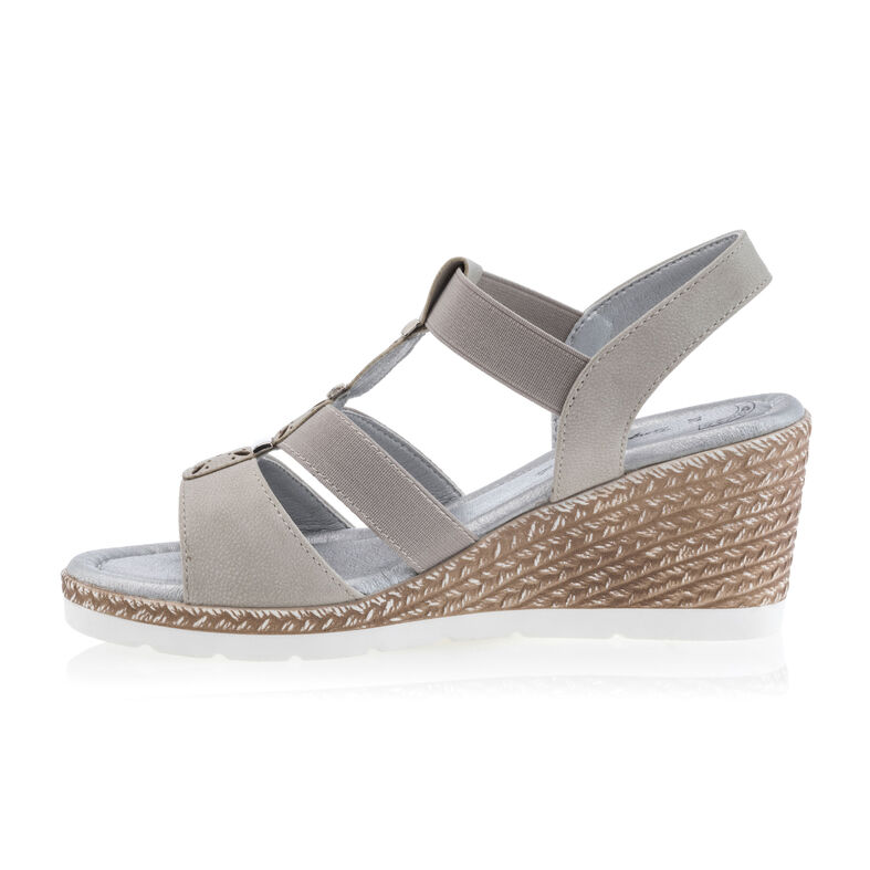 Beige sandaler / sko med åpen tå til dame