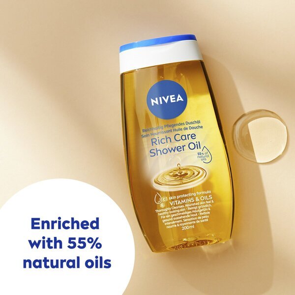 NIVEA dušas eļļa<br>200ml - normālai ādai