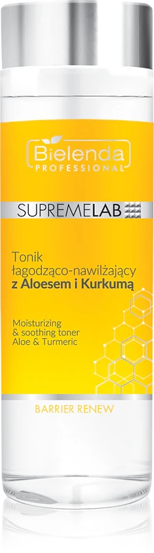 Bielenda Professional Supremelab Barrier Renew pomirjujoč in vlažilni tonik z alojo in kurkumo