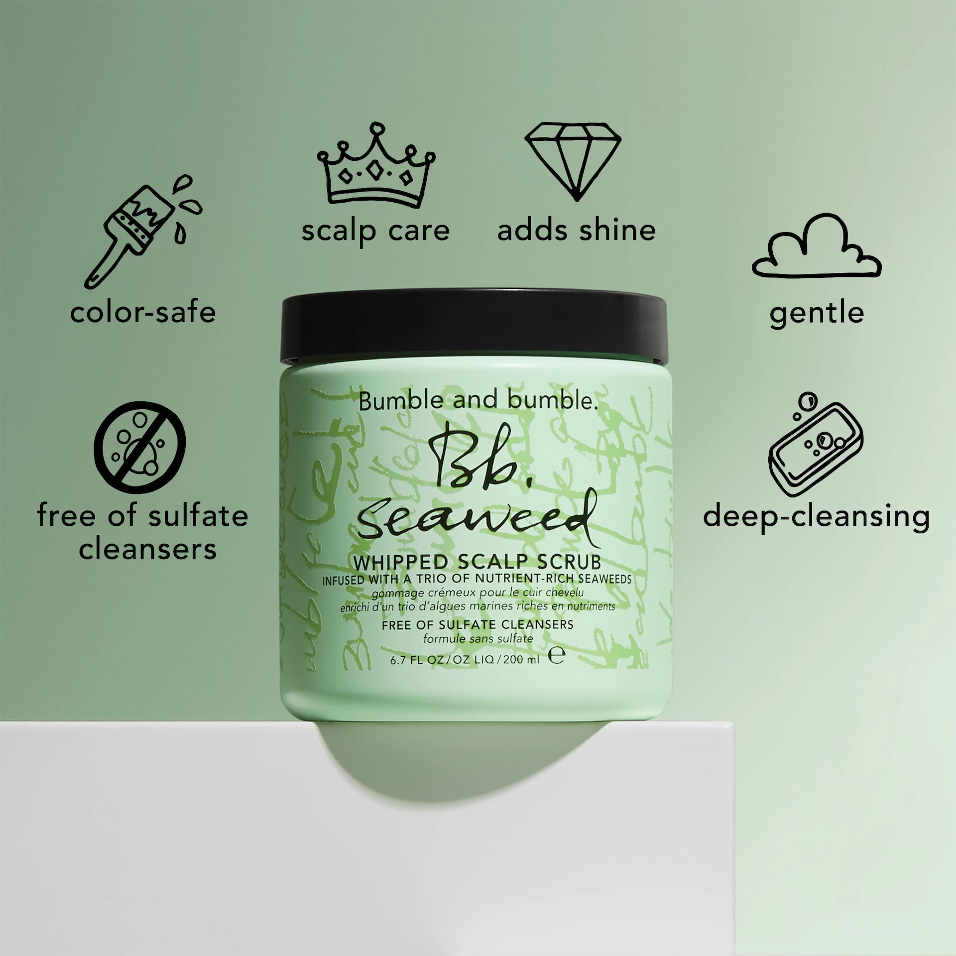 Exfoliant pentru scalp cu alge marine 200 ml - Bumble and bumble