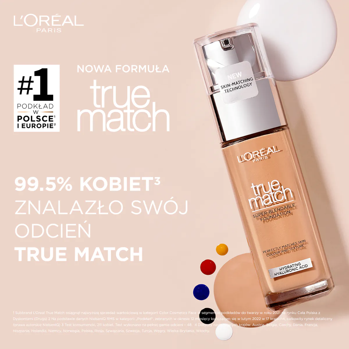 L'Oréal Paris True Match Podkład W4