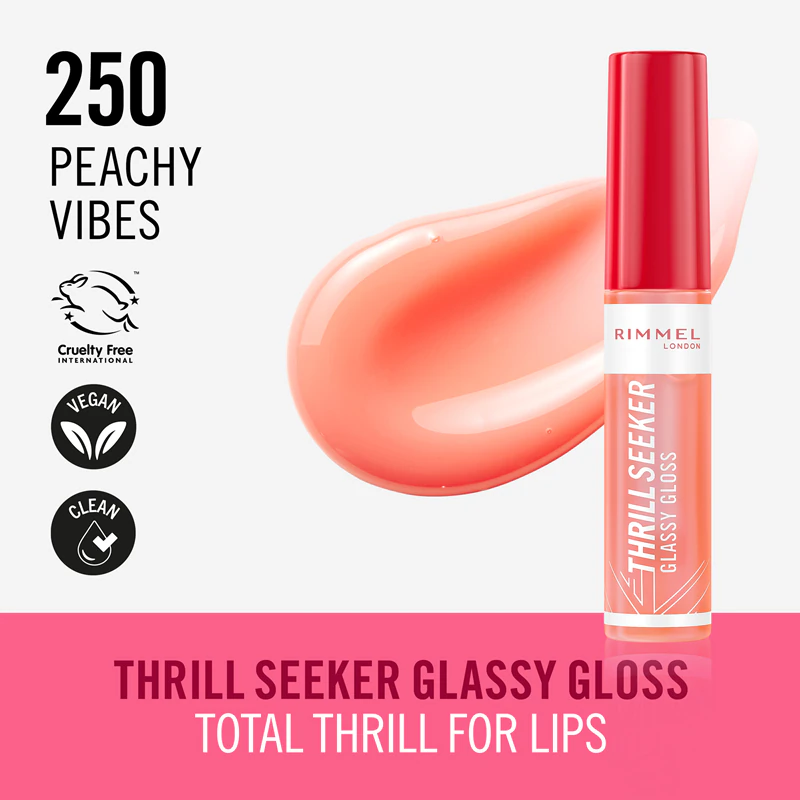 Gloss labial volumizador Rimmel Thrill Seeker Glassy Gloss