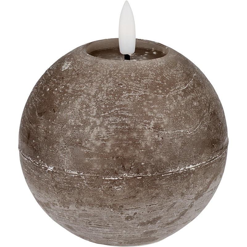 Vie Selected Kuglelampe 10 cm LED rustik valnød