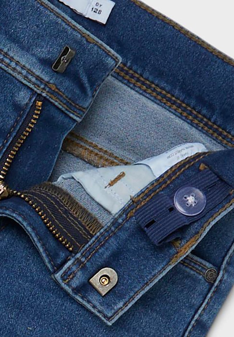 NKFPOLLY PANT - Džíny Slim Fit - black denim