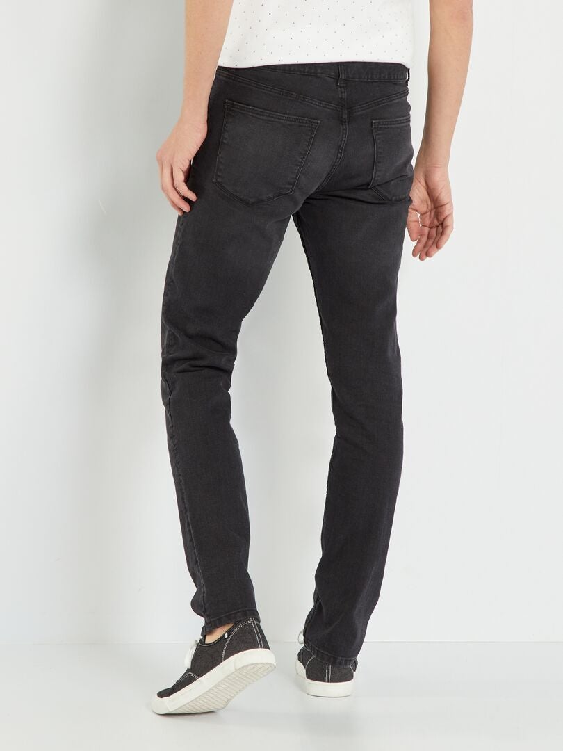 Calça jeans slim - tamanho 32 - cinza