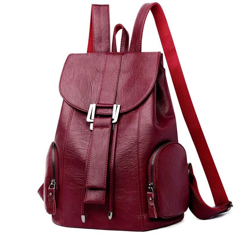 Zaini alla moda per donna, borsa a tracolla, zaino di lusso in morbida pelle, grandi zaini scolastici per ragazze adolescenti, zaino da viaggio