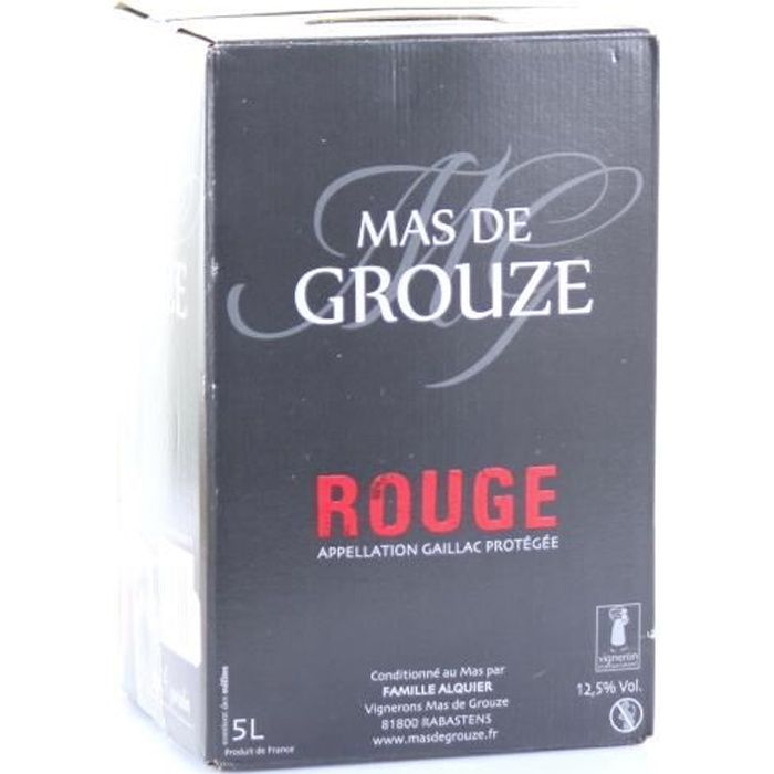 Vino tinto Gaillac AOP en envase Bag-in-Box de 5 litros - Enólogo independiente