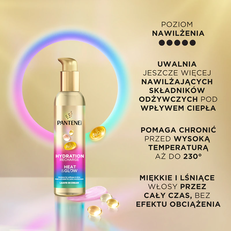 Pantene Pro-V Active Nutri Plex Creme sem enxágue para cabelos que protege contra altas temperaturas.