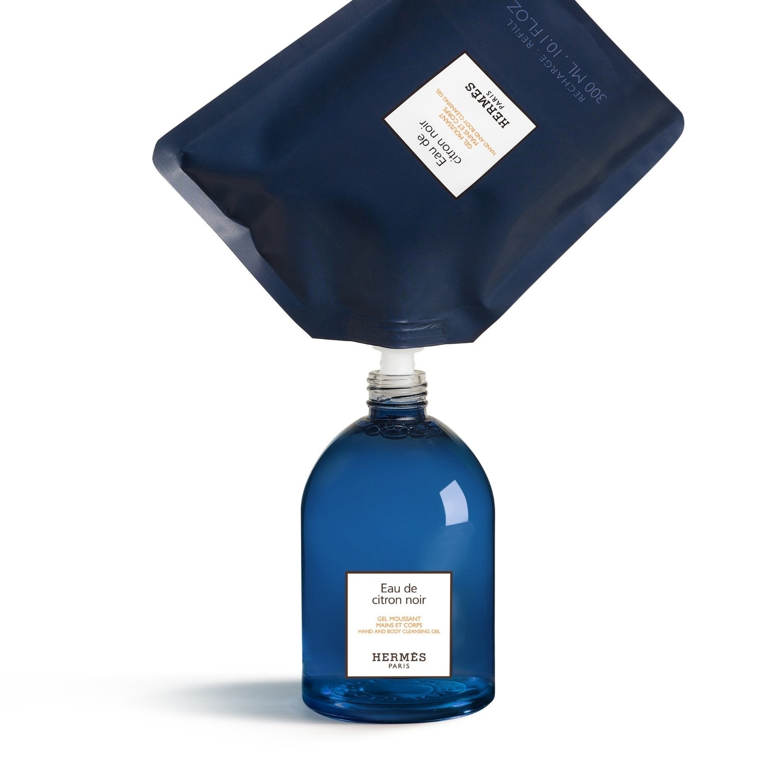 HERMÈS Body Gel Eau de Citron Noir гел за чишћење руку и тела – 200 мл – допунско паковање