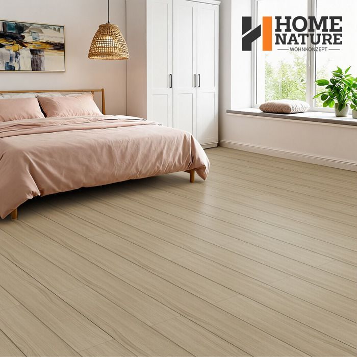 Revêtement de sol PVC - Dalles autocollantes - 5,02 m² - pour Salon - Imperméables - 36 pièces - Grain de Bois Clair