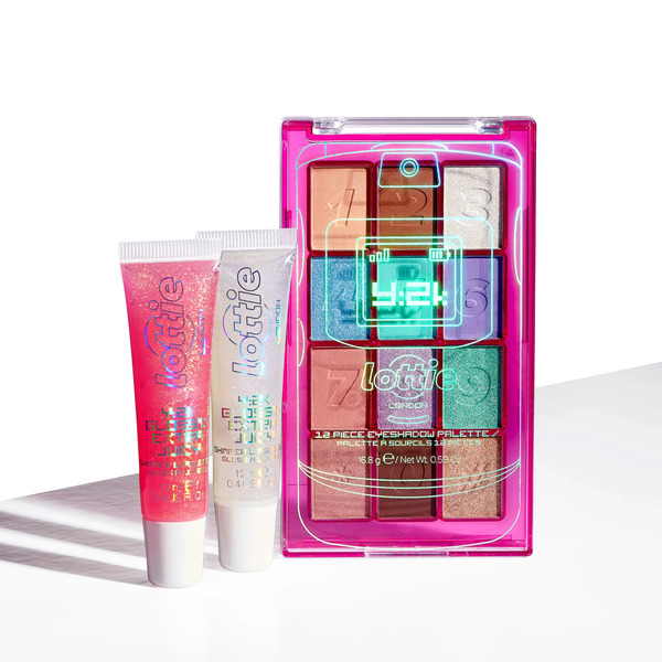 Paleta očných tieňov Lottie London Y2K: Volajú nás roky 21. storočia
