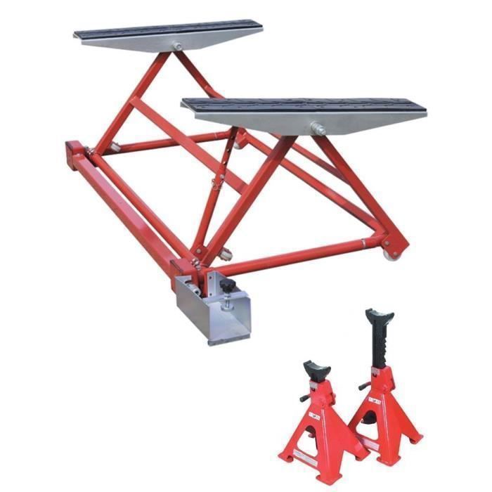 LIFT - MINI mobiele kantellift voor voertuigen van zelfstandigen 1500 kg + 1 paar 3T assteunen