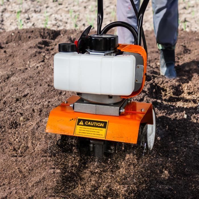 Motoculteur - T-Mech - 52cc - 3CV - 9000 t/min - 1.2L Essence