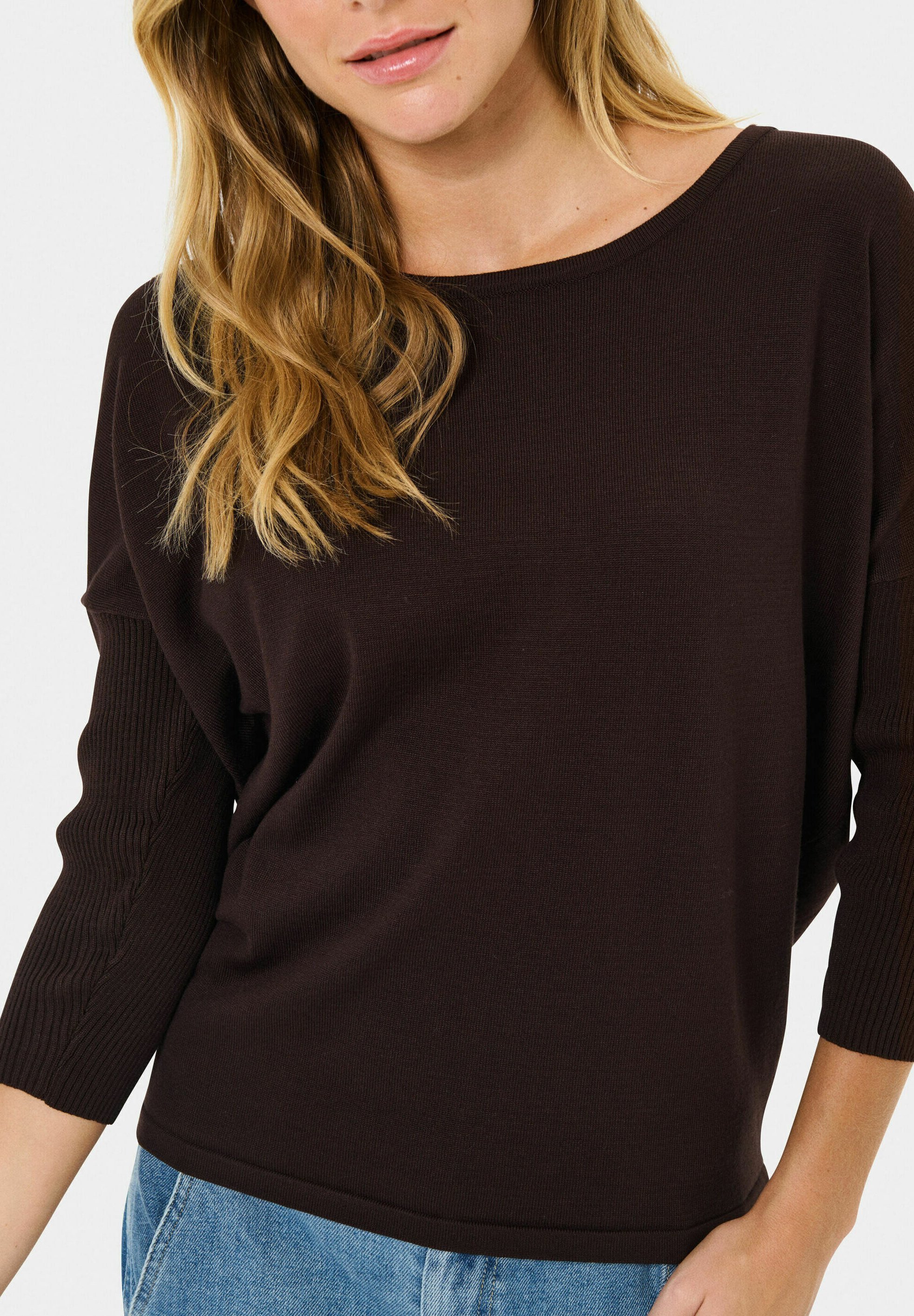 Saint Tropez Pullover - Schokoladenpflaume