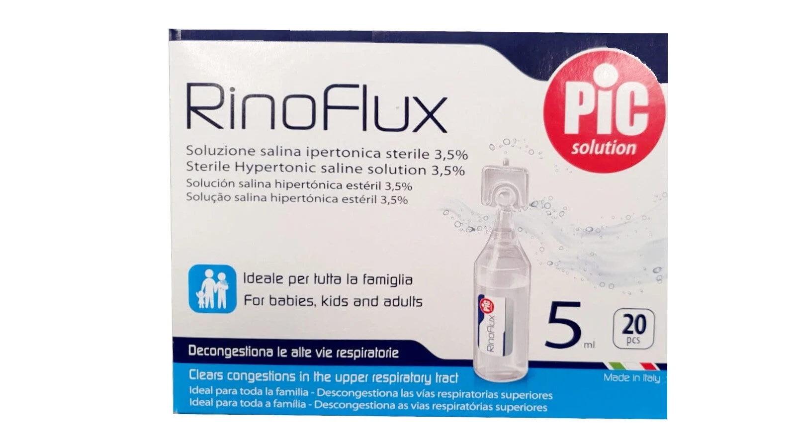 PIC Rinoflux Sol Iperton 20F 5 ml