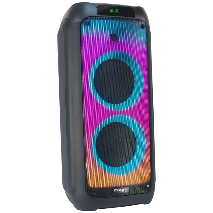 Active speaker - IBIZA - 10-5539 - 600W - Bluetooth - LED Fire