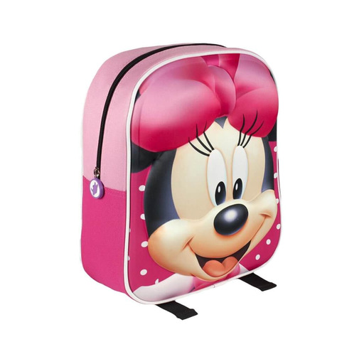  Sac à dos enfant Minnie Mouse avec motif en relief 25 x 31 x 10 cm