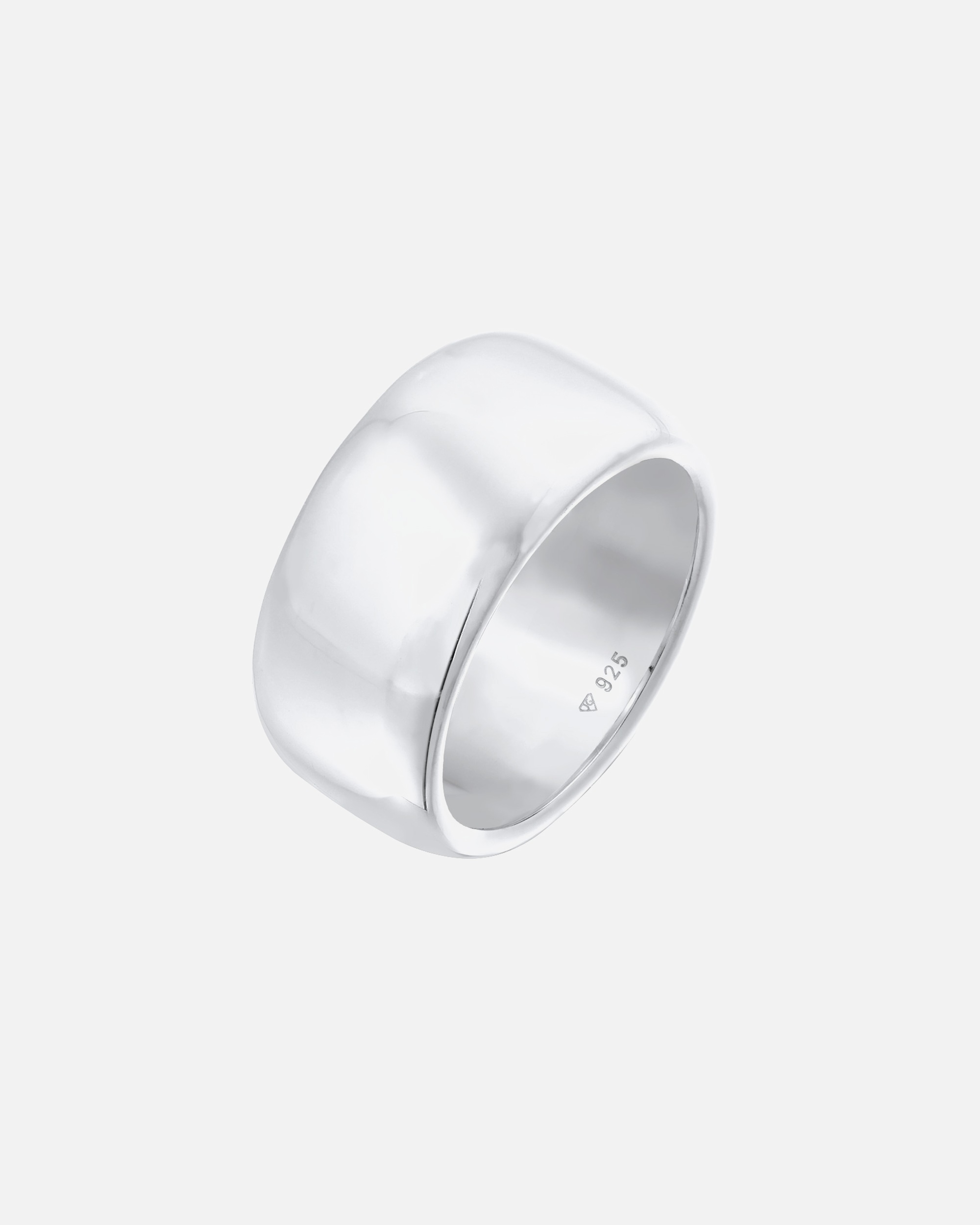 Elli PREMIUM Bague pour femme à large bande simple tendance en argent sterling 925