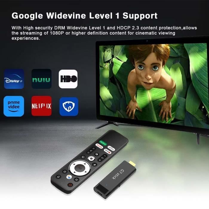 4K TV Box, Android 11 Smart TV Stick - S905Y4 - 2G + 16G WiFi 2.4G & 5G Media Player - A3
