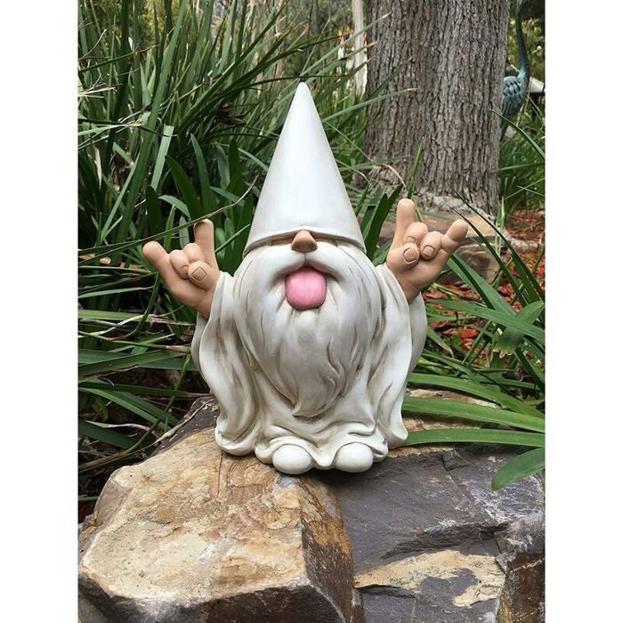 « George » Le Nain Rocker – Ce Nain de Jardin va secouer Votre Mini Monde enchanté Label