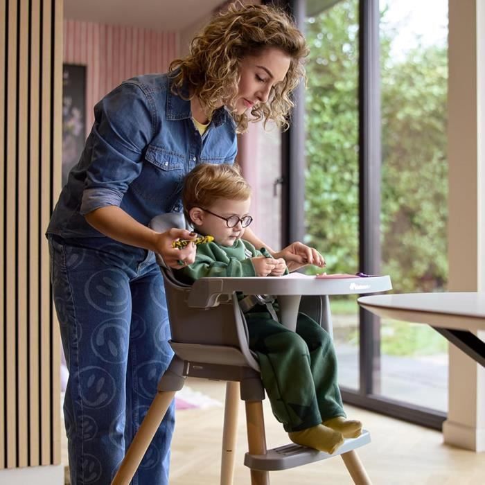 BEBECONFORT AVISTA 2 Omvormbare Kinderstoel, Van 6 maanden tot 6 jaar (30 kg), Getint Grijs