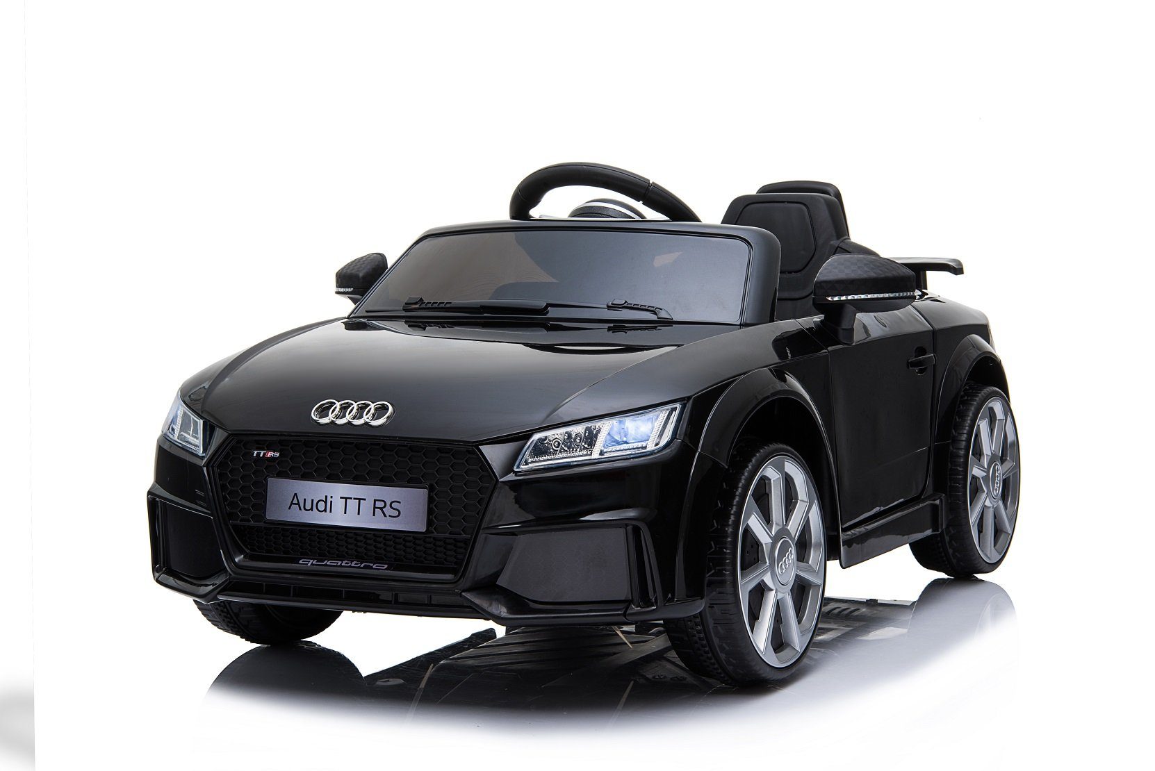 Legetøjsbutik El-børnebil Audi TT RS Cabriolet med fjernbetjening, USB og MP3, 2x30W, lasteevne 35 kg
