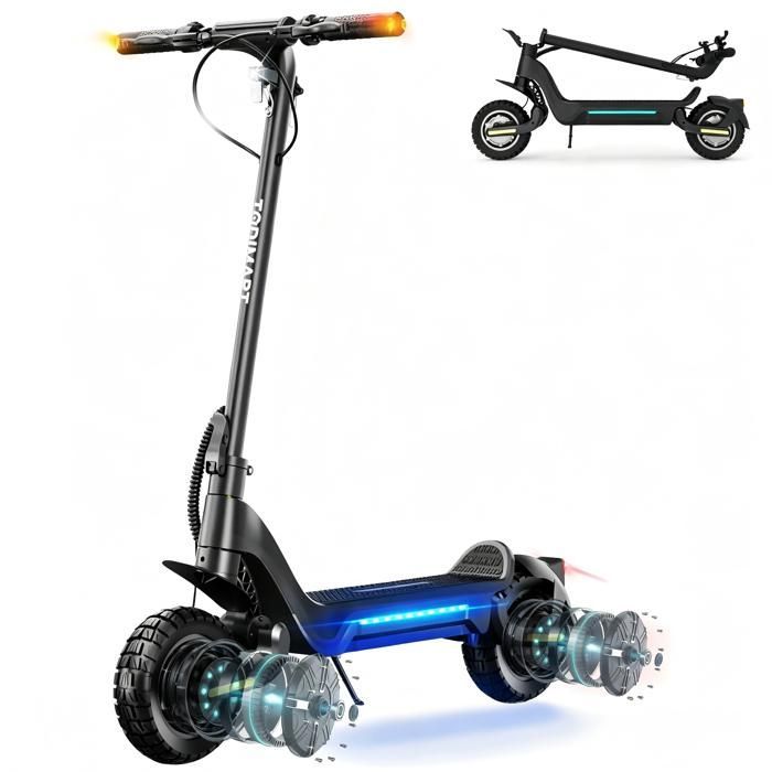 X5S Adult Electric Scooter, 65-80km Range, 1000w*2 Motors, 48v 18.2Ah Battery, Todimart