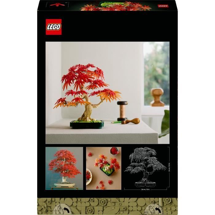 LEGO Botanicals 10348 Bonsai di acero rosso giapponese - Kit di costruzione per adulti