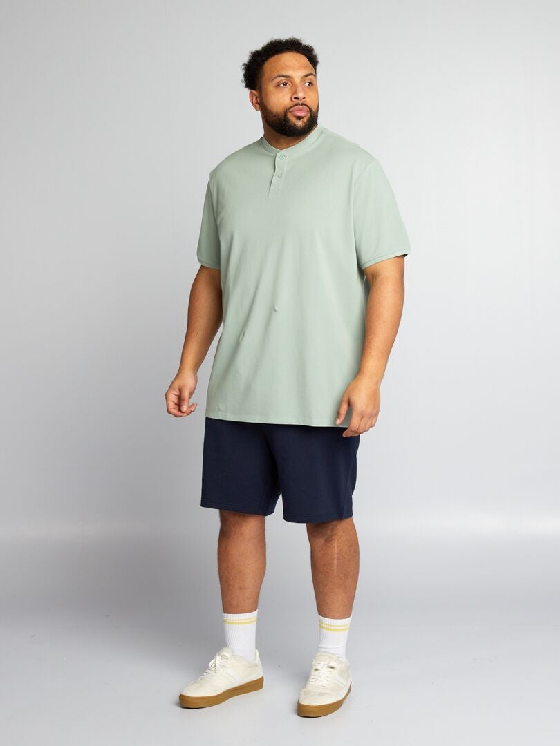 Polo de piqué de algodón - VERDE