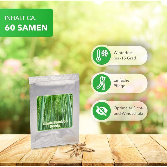 MOSO aprox. 60 semillas/Phyllostachys pubescens/
