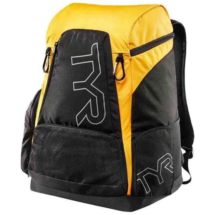 Sac à Dos - TYR - Alliance - 45L - Noir/Or - Ergonomique - Résistant à l'eau