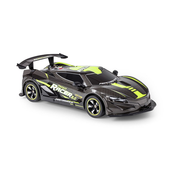 Mașină de curse cu telecomandă Night Racer 2.0, galbenă