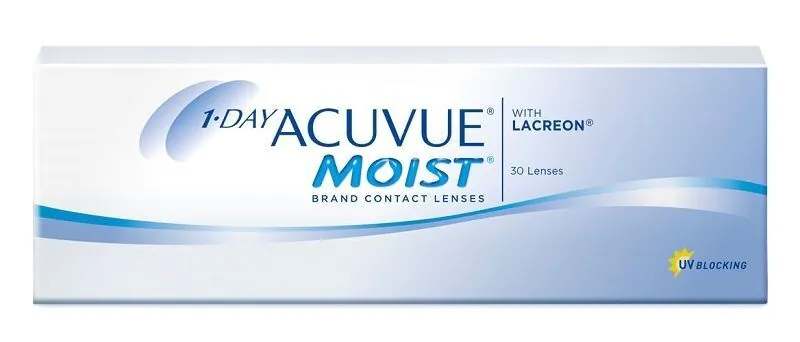 Acuvue 1-Day Moist, Soczewki kontaktowe jednodniowe, Moc -1.75 BC 8.5