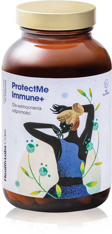 Cápsulas de suplemento alimentar Health Labs Care ProtectMe Immune+ para fortalecer o sistema imunológico.