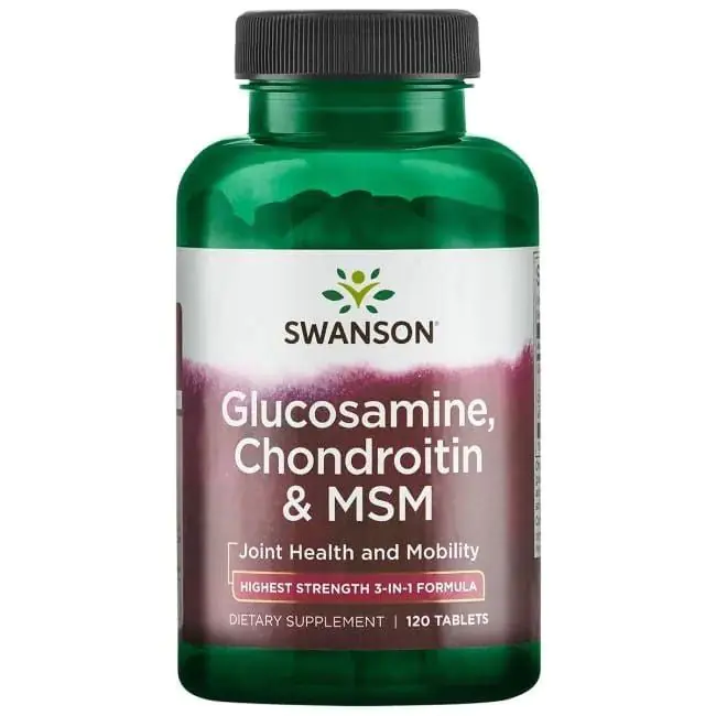 Swanson Glukozamina Chondroityna MSM Preparat na stawy Tabletki