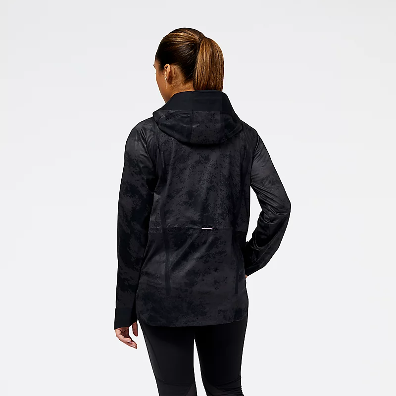 Női Impact Run AT vízálló kabát – FEKETE