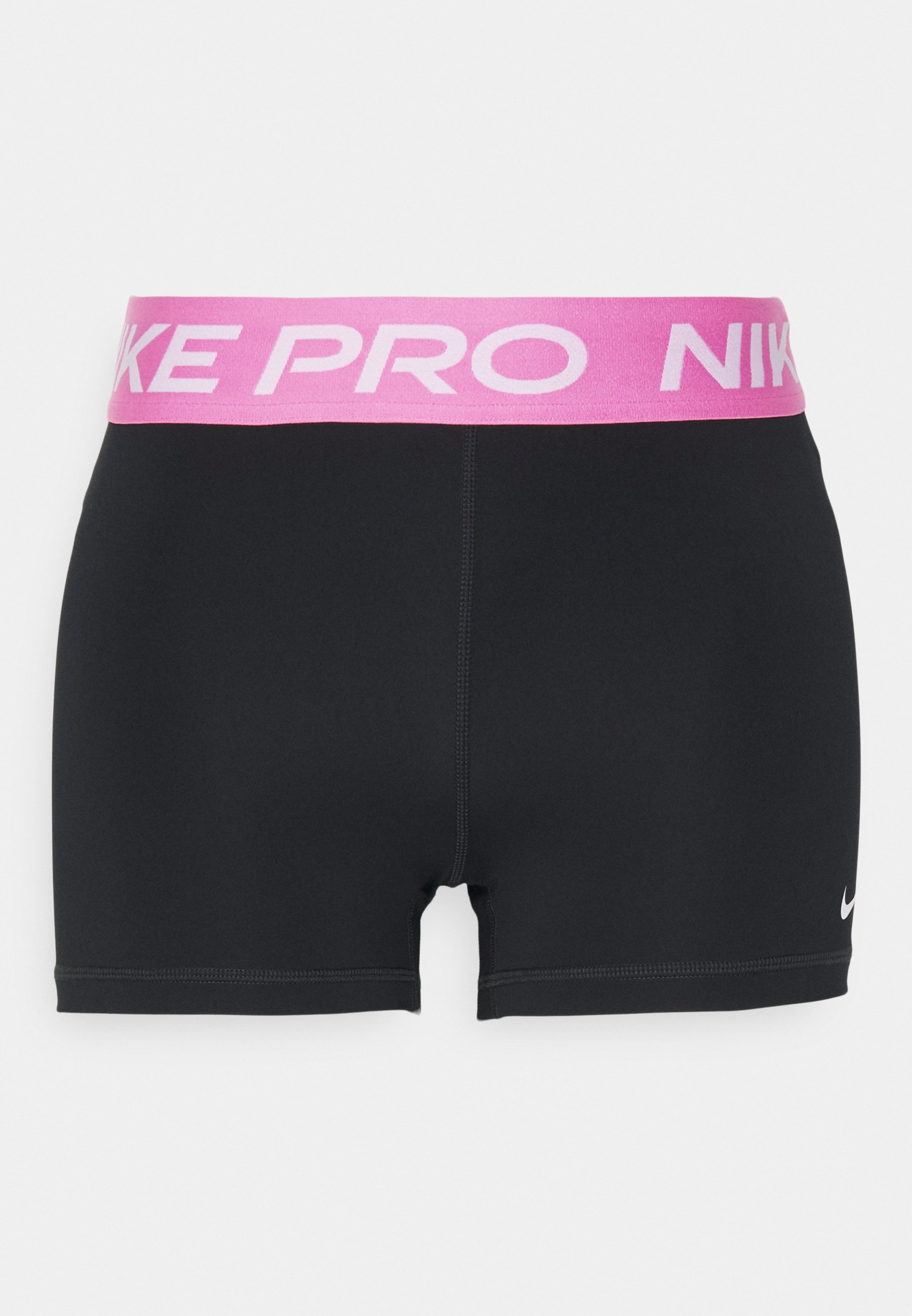 Nike Performance SHORT - Leginsy - czarny/wesoły róż/biały