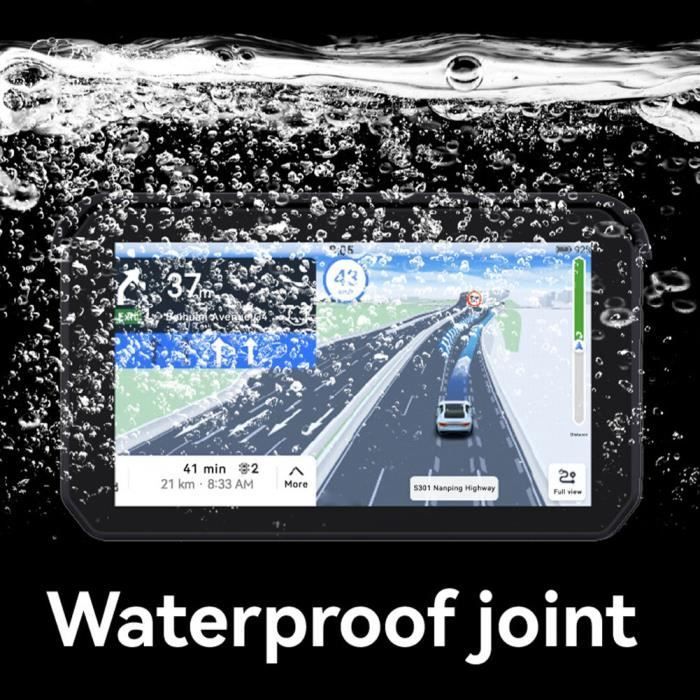 GPS para coche QINGQUE - 5 pulgadas - Resistente al agua IP65 - CarPlay inalámbrico - Android Auto