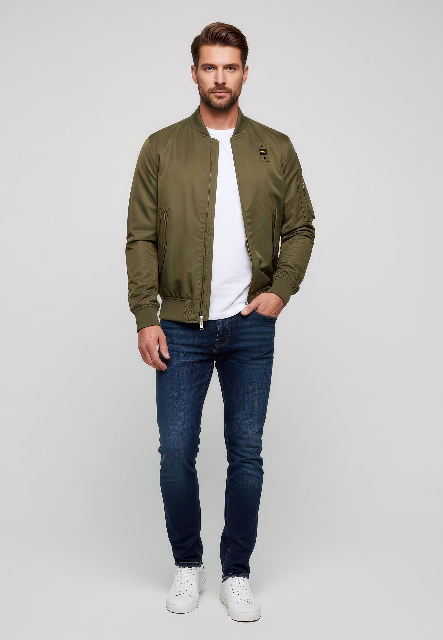 Blauer ROCKY - Blouson aviateur - vert militaire noir