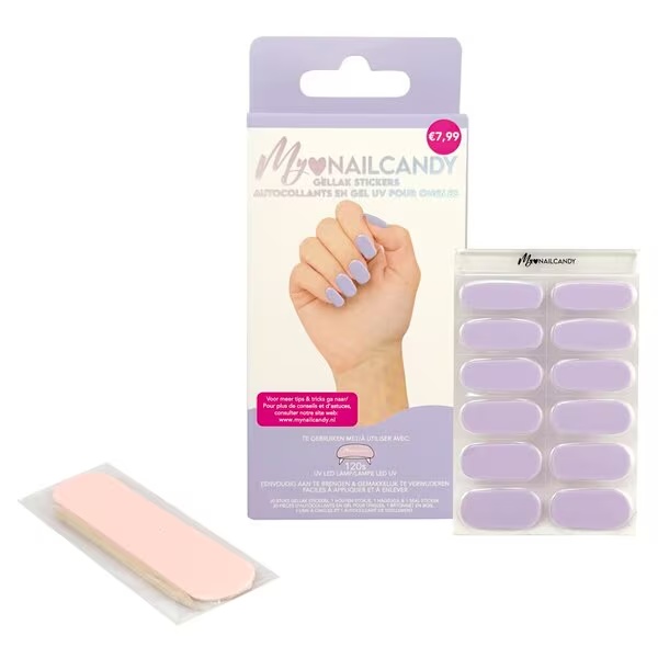 Nálepky na gélové laky My Nailcandy Lilac<br>22 kusov