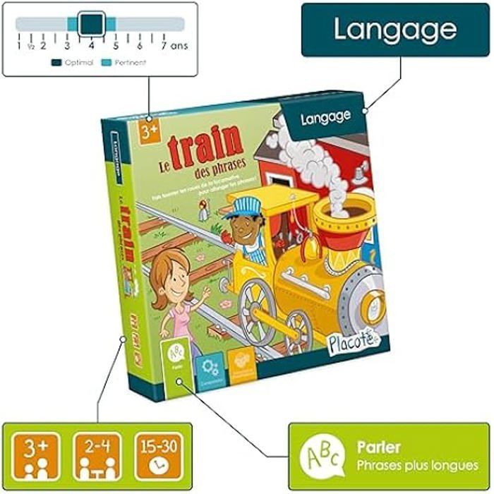 Jeu éducatif - PLACOTE - PLA5 - Développe le langage - 3 à 5 ans - 2 à 4 joueurs